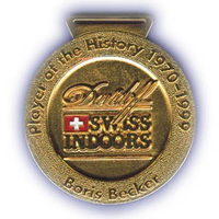 Medaille Swiss Indoors Player of the History