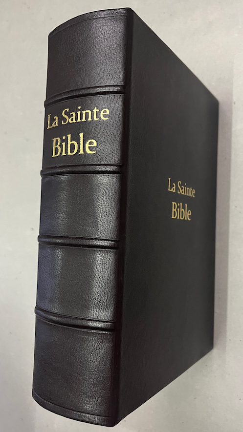 Bible - Atelier de reliure et dorure Gourdelier LE MANS ( Sarthe - FRANCE )