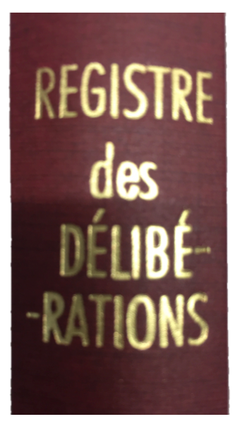 Registre des délibérations