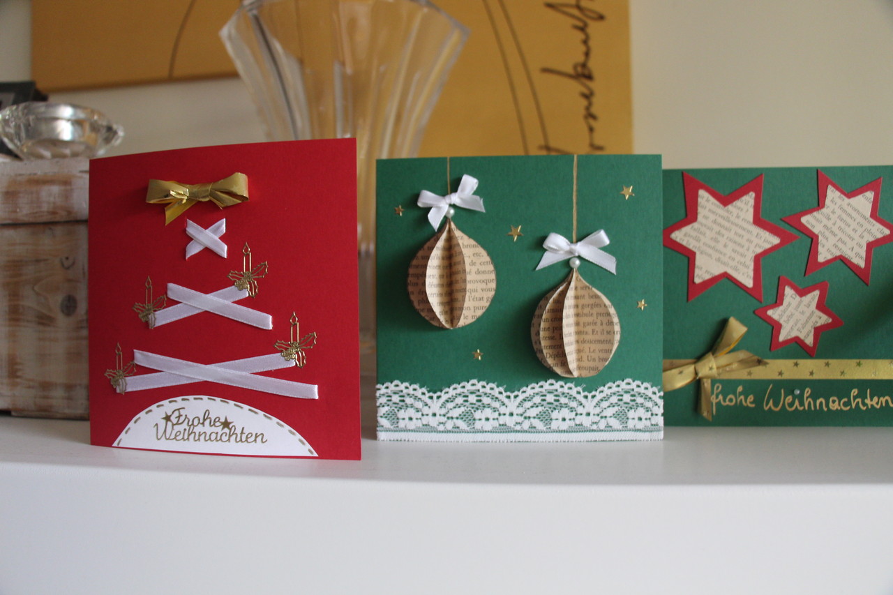 Pop up weihnachtskarte Pop up Weihnachtskarte - Selbstkreiert.at