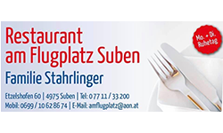 Restaurant am Flugplatz, Fam. Stahrlinger, Suben