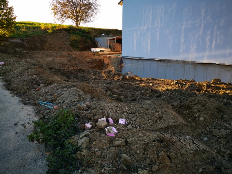 So hat Herr Ehrl die Baustelle nach über sechs Wochen verlassen