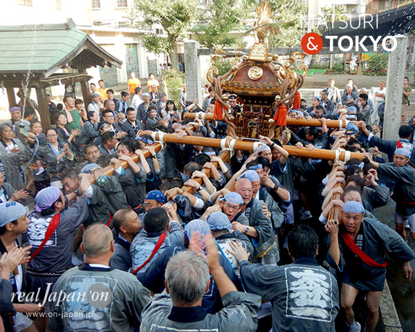 深川神明宮 森下二丁目睦会例大祭, 2017年8月6日, 水掛け祭り, 深川, 森下二丁目