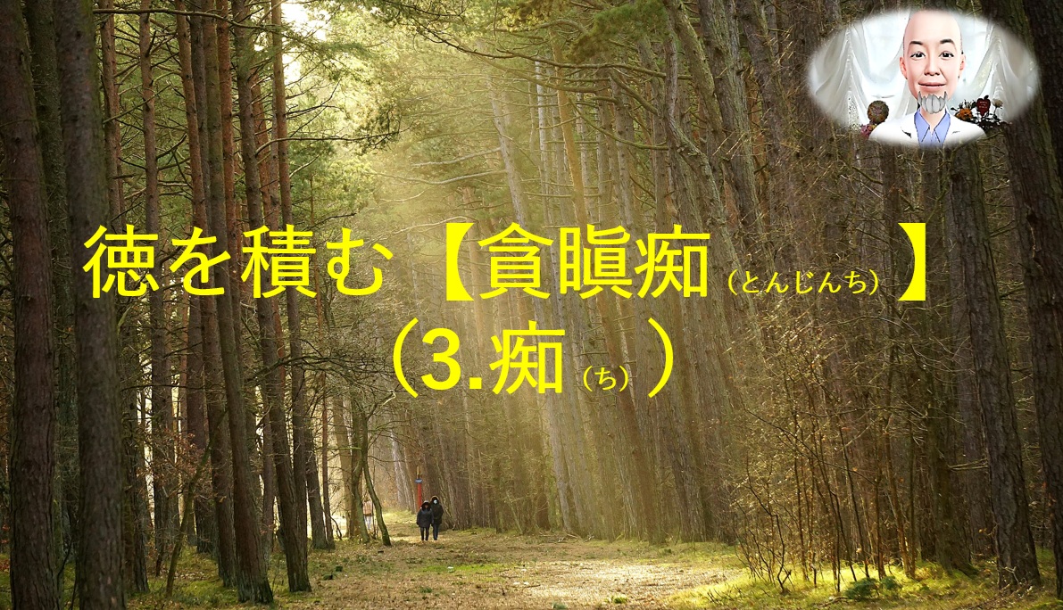 徳を積む　貪瞋痴（3.痴）