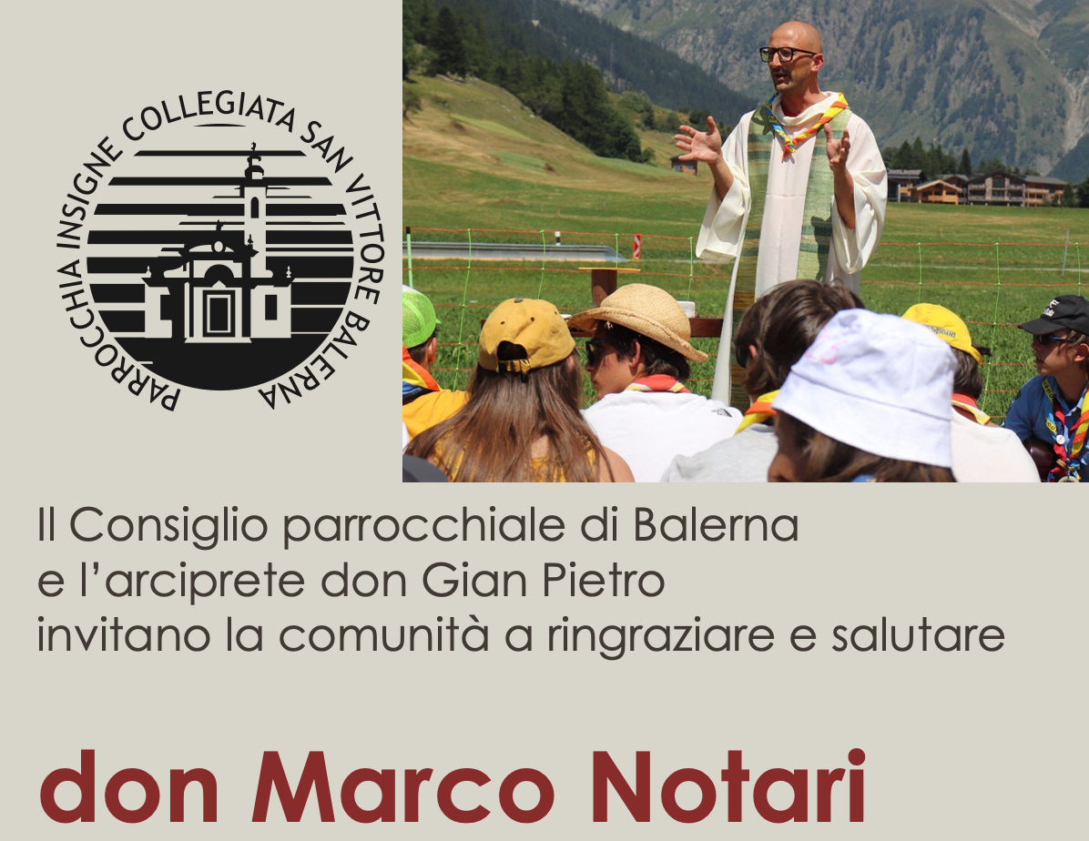 24 agosto: Saluto a don Marco