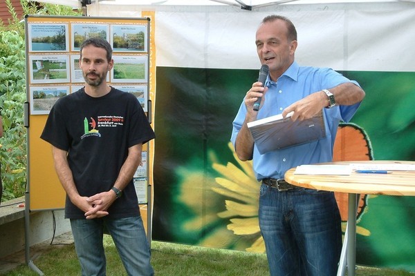 Herr Reiser und Landrat Dr. Fritz Brechtel