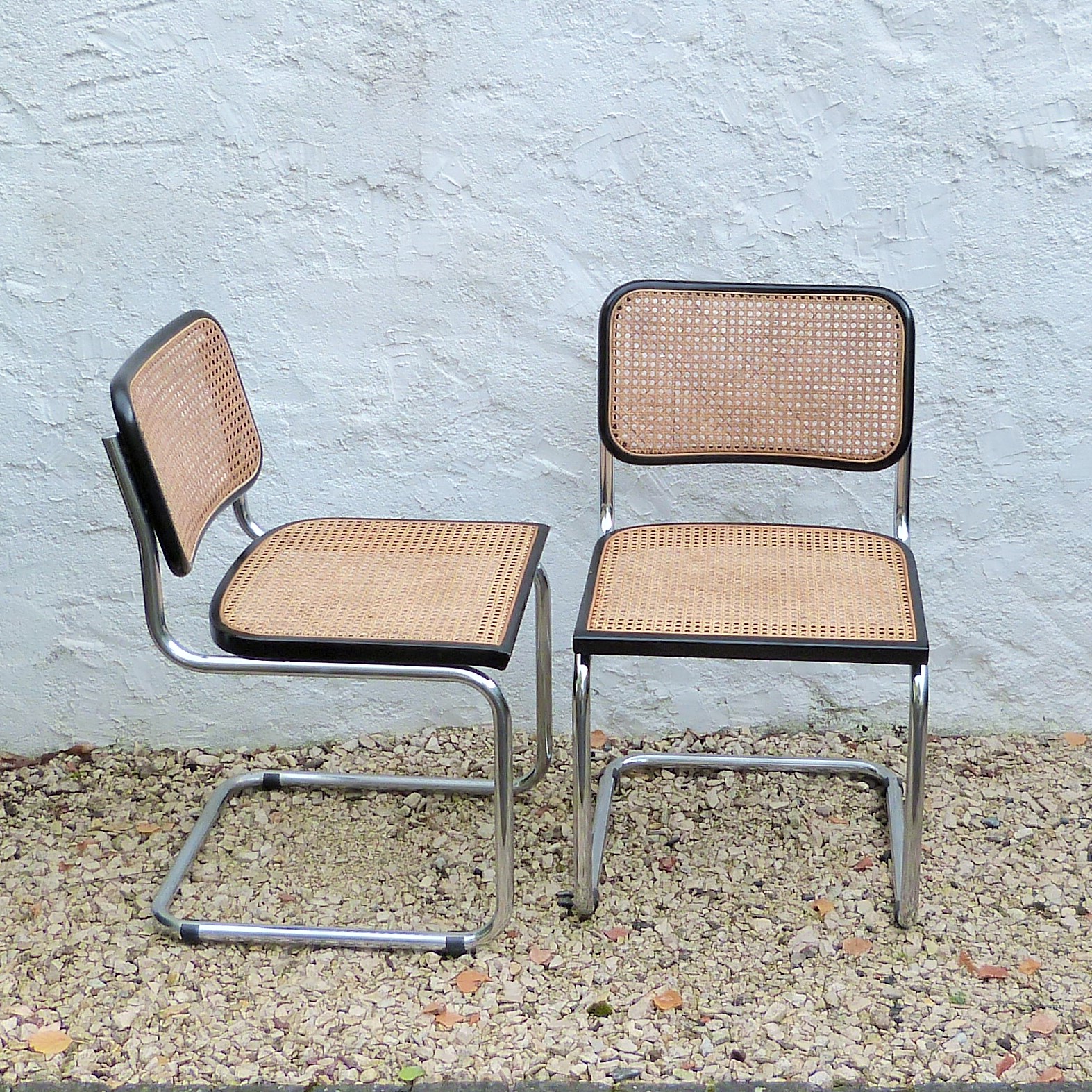 CHAISES M.BREUER modèle 1928 édition années 1970/80 (cannage mécanique)