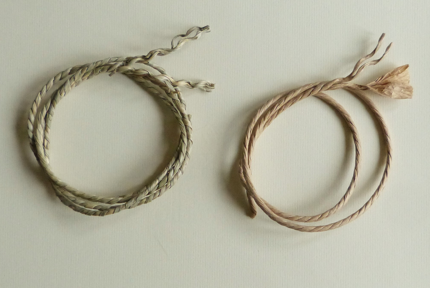 Seagrass cord and danish paper cord.