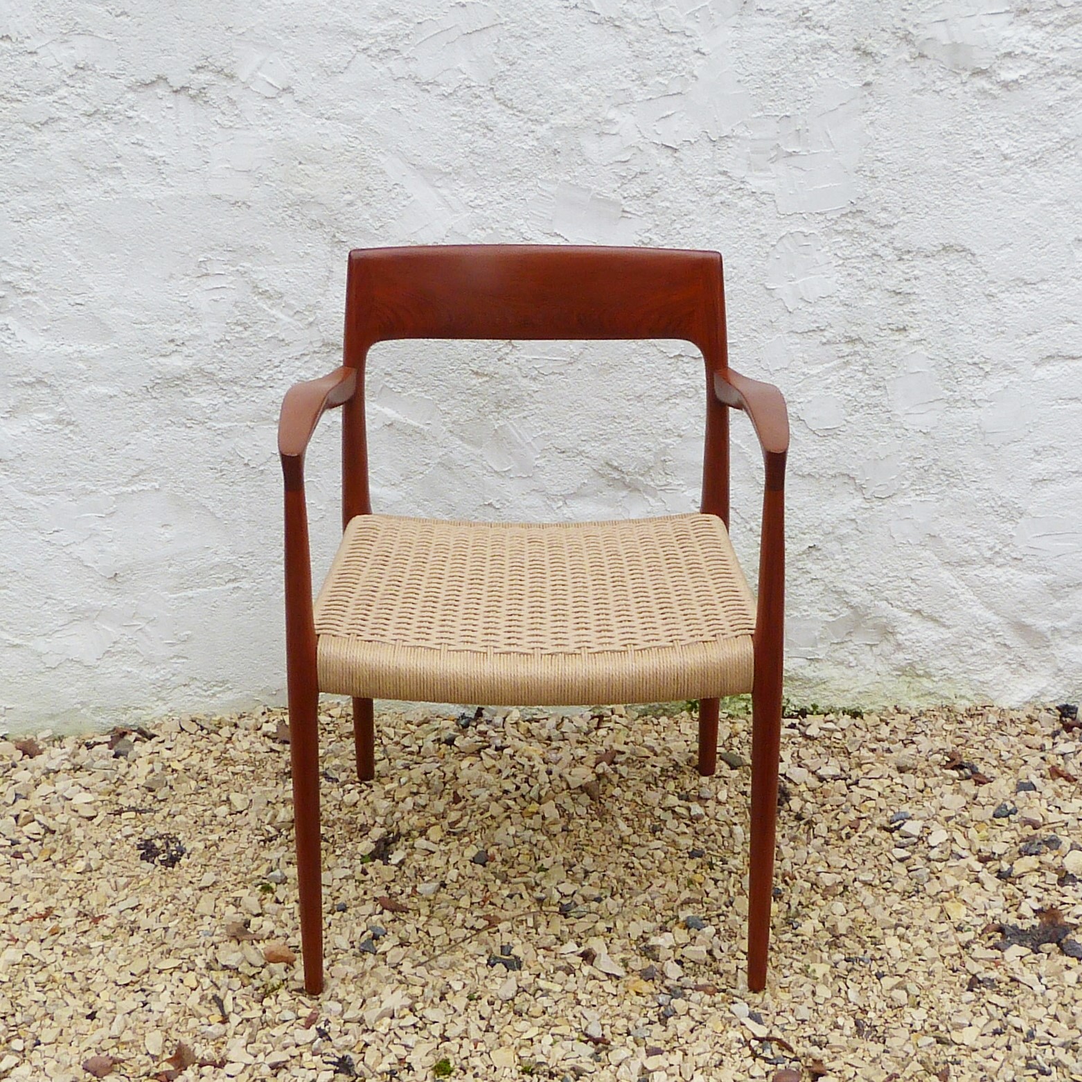 FAUTEUIL N.O.MØLLER modèle no.57 de 1959 (corde danoise)