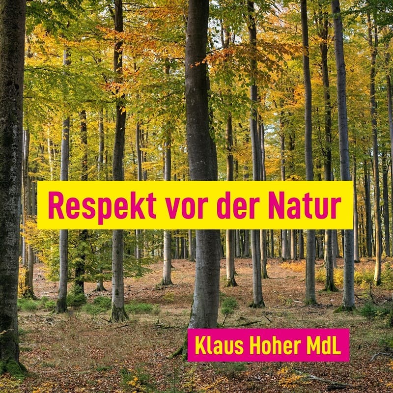 Respekt vor der Natur!