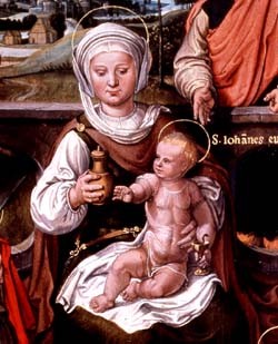 Die Heilige Sippe (Ausschnitt), Anton Woensam