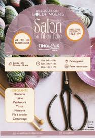 Salon de broderie TINQUEUX 2025. Au fil de l’Yères salon art du fil