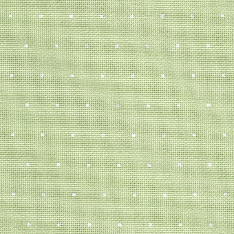 lugana mini dots vert 3835/6349 toile à broder zweigart