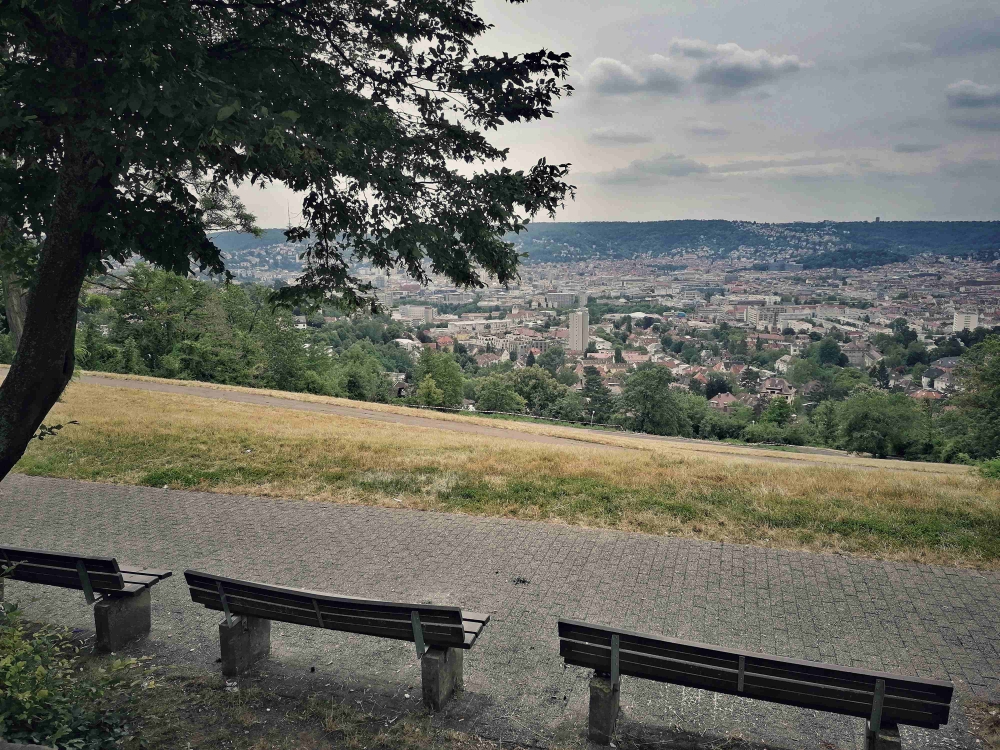 Die Aussicht vom Bismarckturm in den Kessel