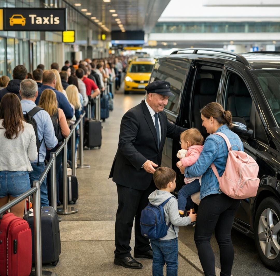 Pourquoi éviter l’attente à l’aéroport en réservant un Babycabs avec siège bébé adapté