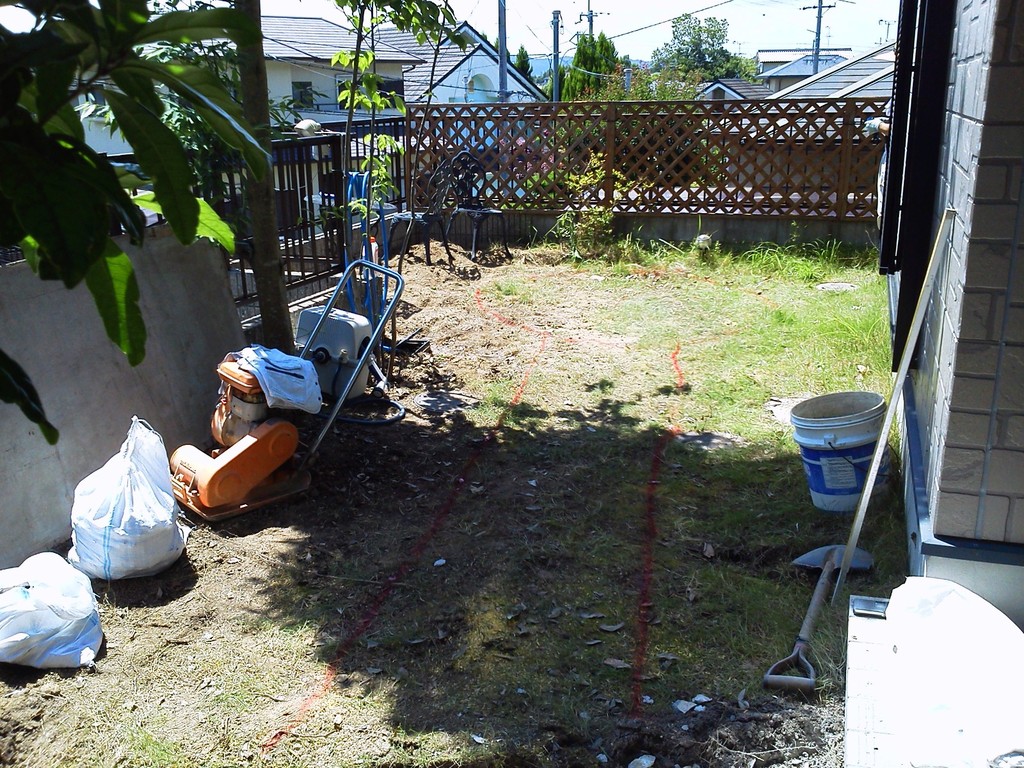 庭園改修工事＠奈良県生駒市