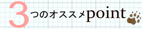 ウルフくんの３つの安心ポイント