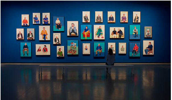 Installation views "David Hockney 25", galerie 4 © David Hockney © Fondation Louis Vuitton / Marc Domage 