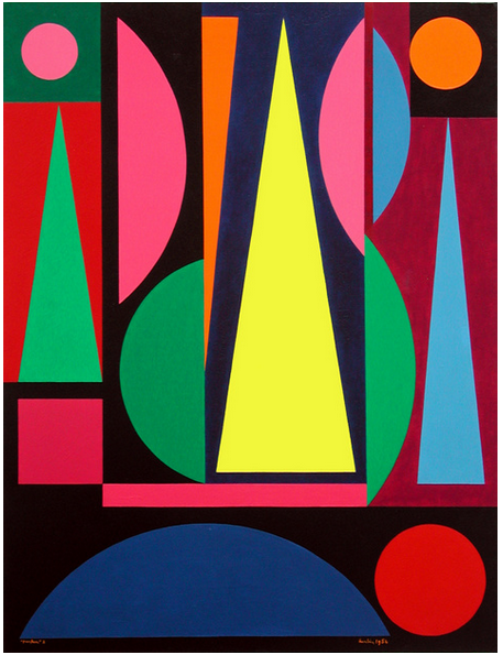 Auguste Herbin, Parfum n°2, 1954. Foto: Galerie Lahumière Paris, © VG Bild-Kunst Bonn, 2024