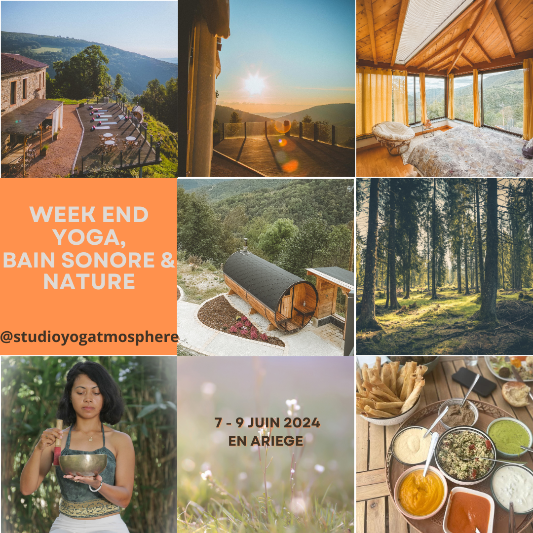 week-end yoga, Bain sonore, nature