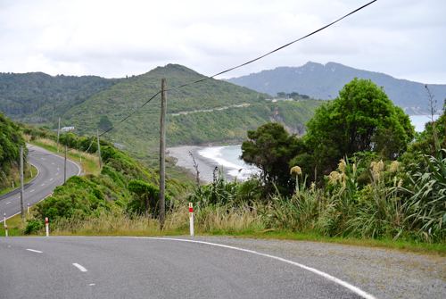 2014 | NZ Südinsel | Punakaiki, West Coast, «Pancake Rocks & Blowholes: Auf dem Weg zu den berühmten Kalkstein-Formationen.