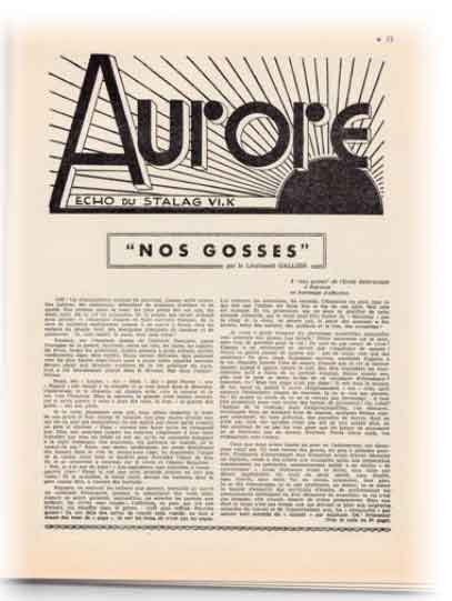 Journal "L'Aurore, écho du Stalag VI. K"