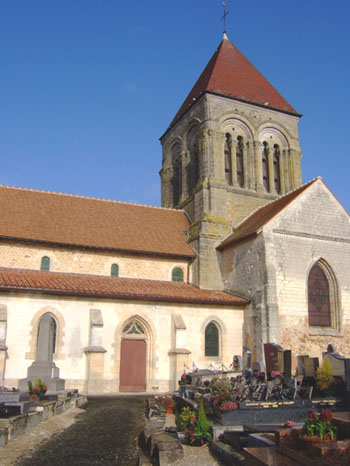 Eglise  Saint-Symphorien de Thibie - Source : Les églises accueillantes dans la Marne