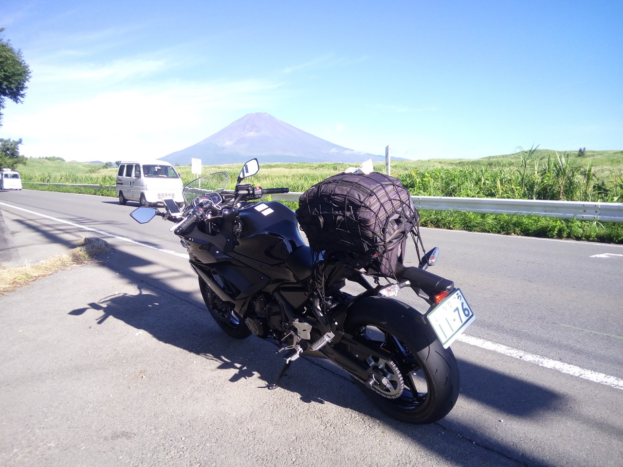 往路：富士山が嬉しい。