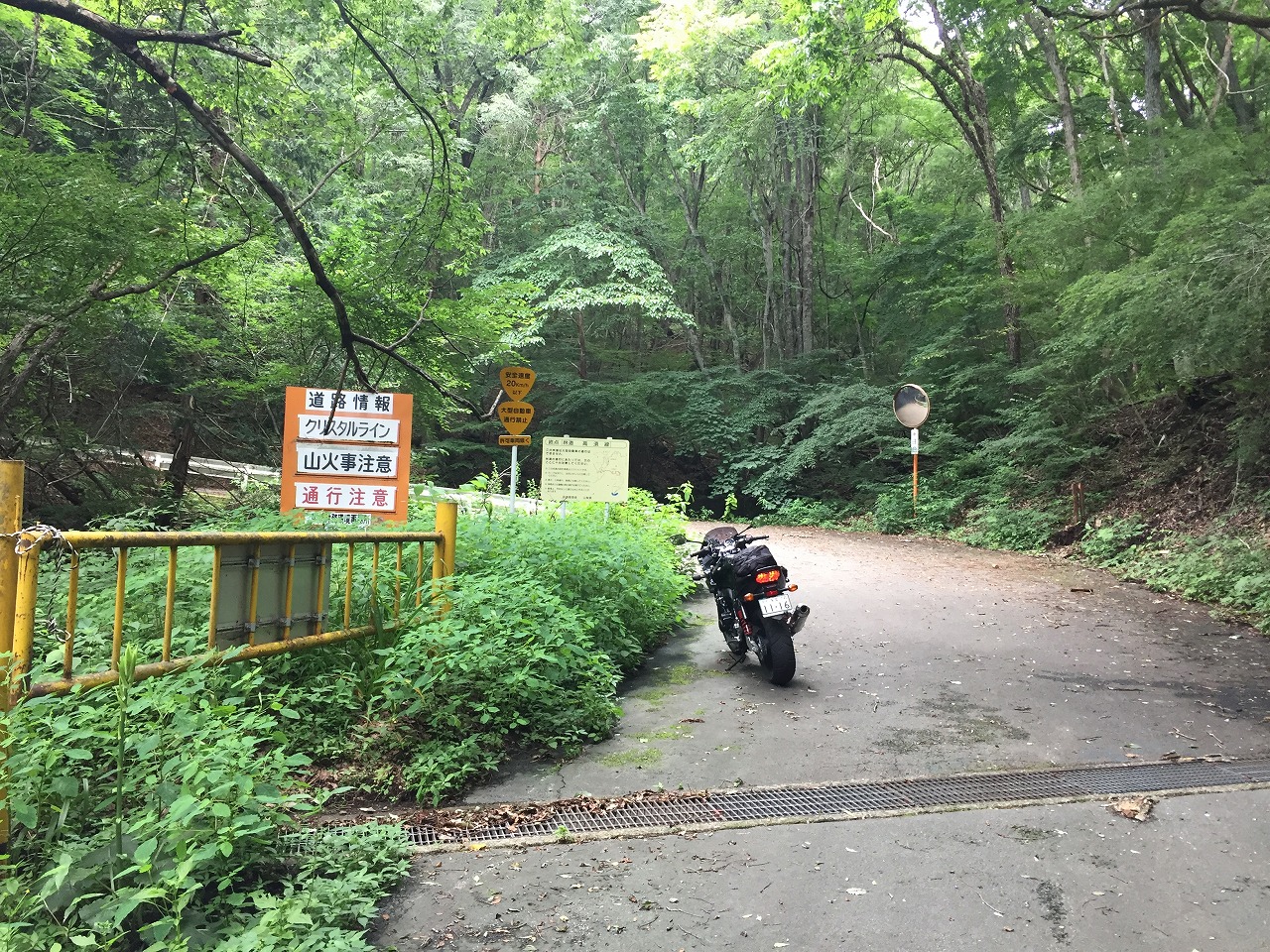 こういうゲートのある道が好物