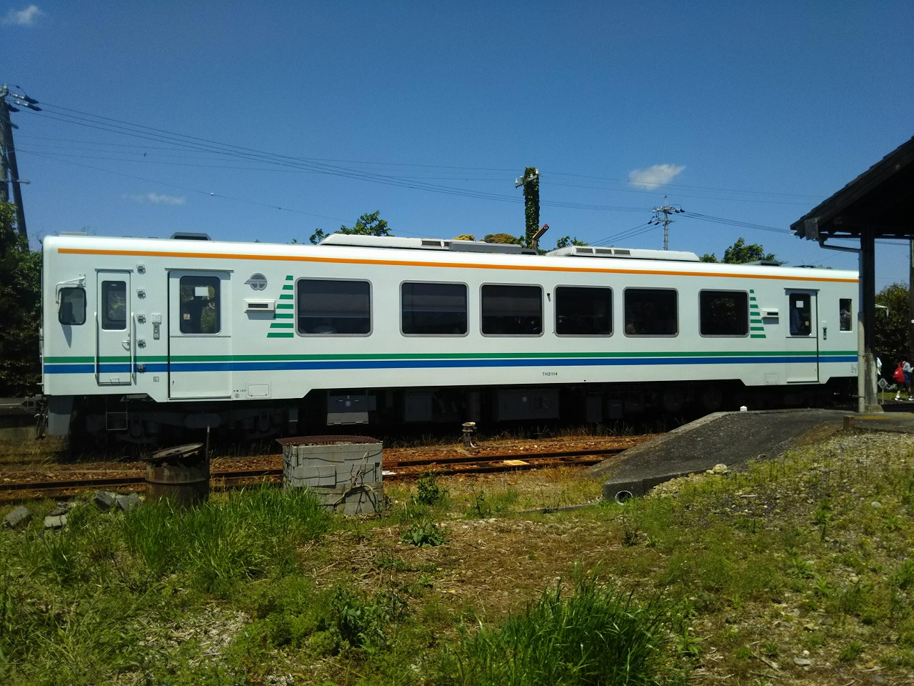 電車は1両編成
