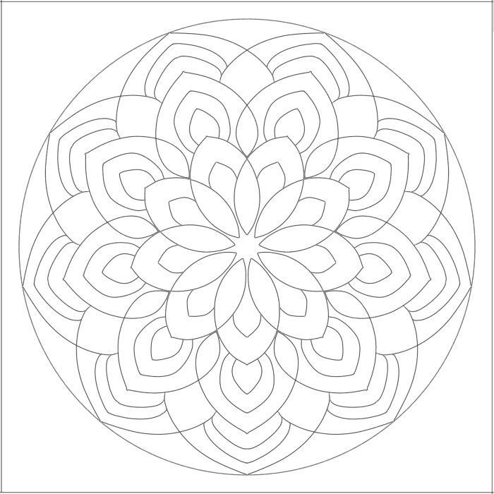 曼荼羅塗り絵無料
