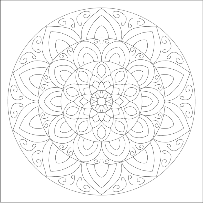 マンダラ塗り絵を無料で公開中 - マンダラアート協会