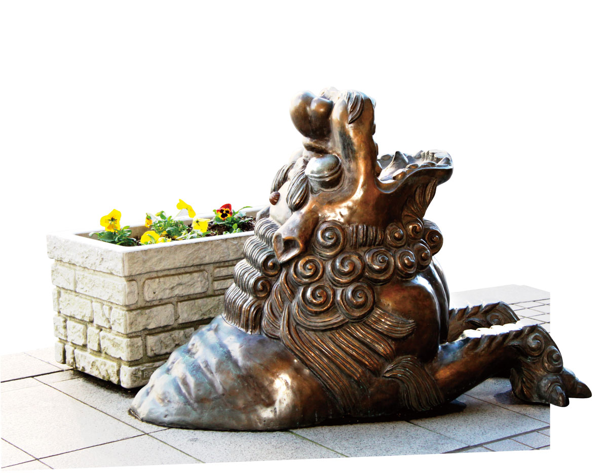 水のみ獅子像 - 高岡銅像マップ【公式Webサイト】
