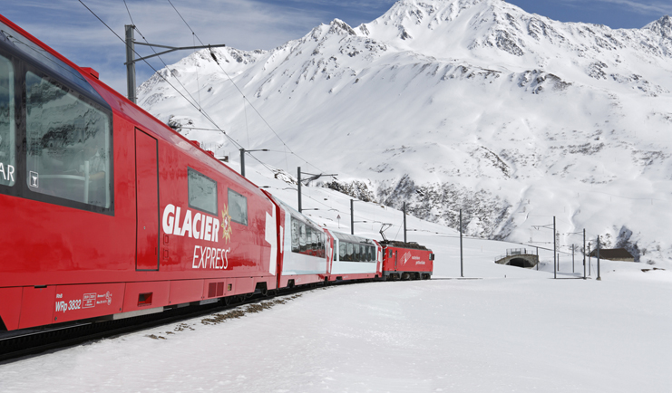 Glacier Express train Switzerland