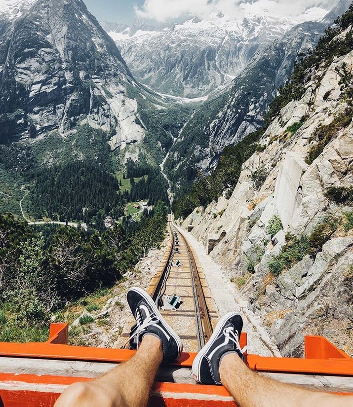 Gelmerbahn Switzerland's unique alpine rollercoaster and steepest funiculaire in Europe