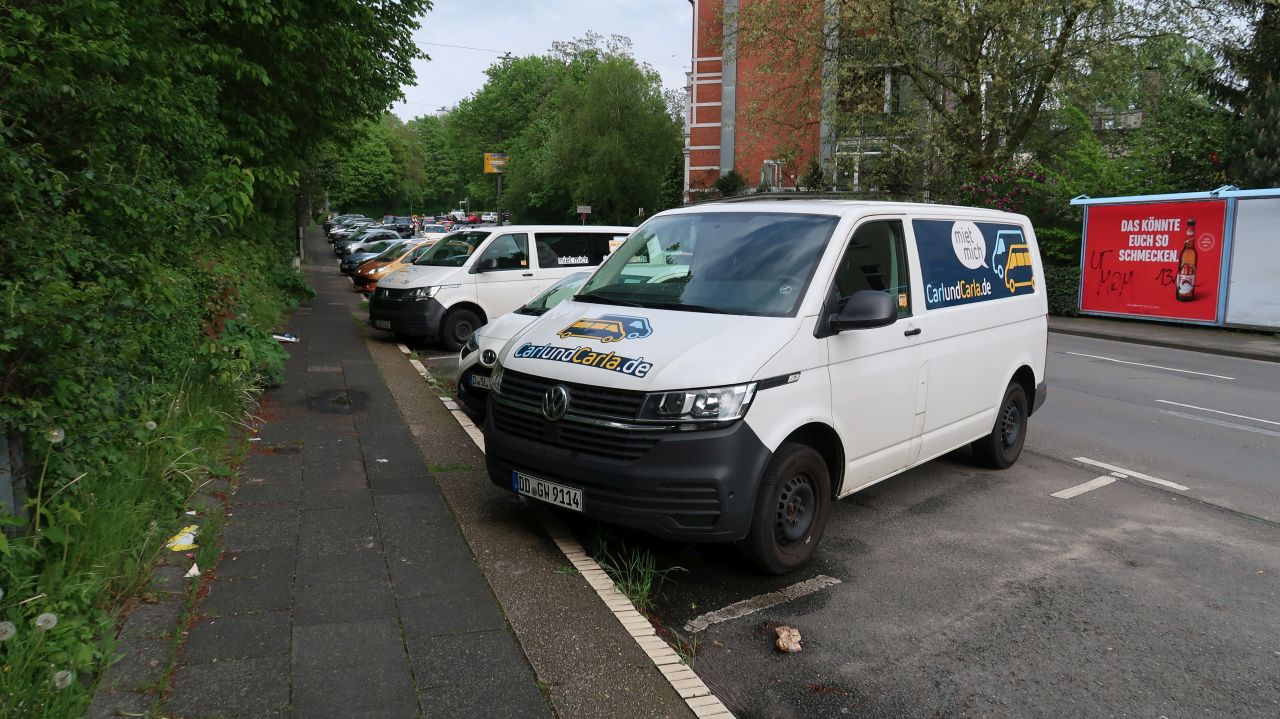 Mietwagenbetrieb auf P+R-Plätzen