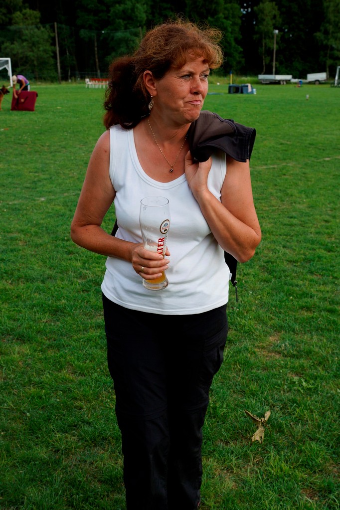 Angelika meistert die Siegerehrung souverän!