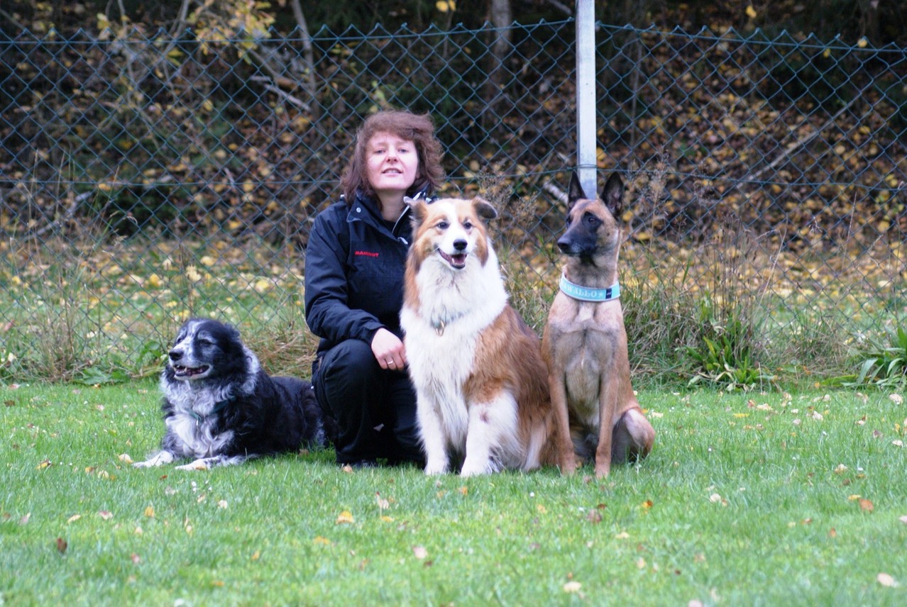 Christina mit Jeanne, Pilot & Nox