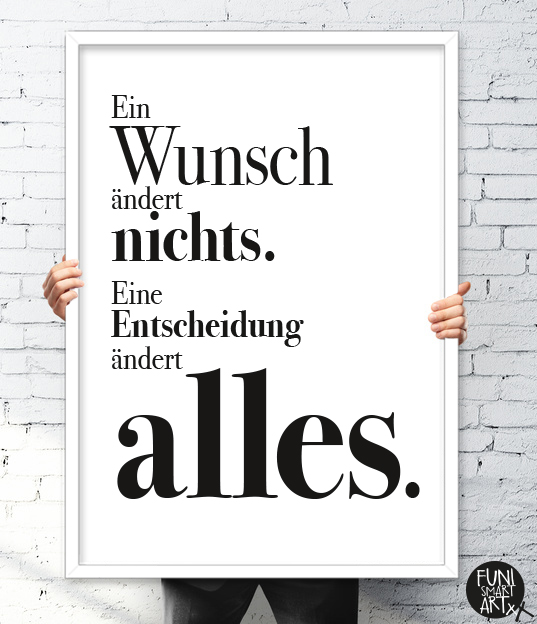FUNI SMART ART, Kunstdruck, Motiv "Alles."