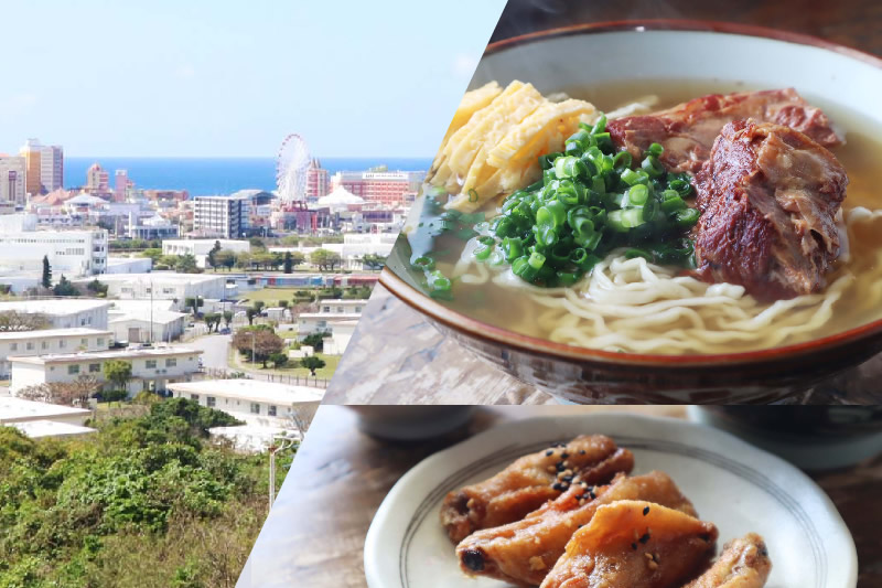 【北谷の絶景ランチ】北谷の丘に建つ沖縄そば屋「謝苅そば」は景色と自家製麺＆柔らかソーキが激旨だった。駐車場・メニュー情報あり