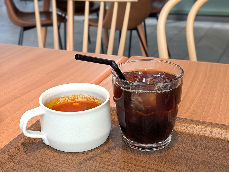 ミニスープ、ドリンクセット