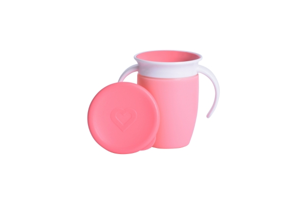 <div style=" font-size:10px; font-weight:bold;"> munchkin ハンドル付きミラクルカップ/ピンク </div>  <div style=" font-size:10px;"> どこからでも飲めてこぼれにくい！<br> コップ飲みの練習にピッタリの、逆さまにしてもこぼれにくいコップ！ </div>
