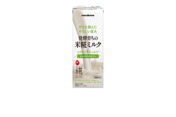 <div style=" font-size:10px; font-weight:bold;"> 米糀ミルク </div> <div style=" font-size:10px;"> 発酵技術で生まれた植物性ミルクです。アレルゲンフリー※で乳糖不耐の方にもおすすめです。(※特定原材料28品目等) </div>