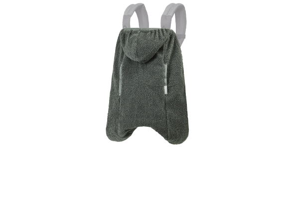 <div style=" font-size:10px; font-weight:bold;"> BabyHopper シープボア防寒ケープ/グレー </div>  <div style=" font-size:10px;"> 風を通さない防風フィルムを挟み込んだシープボアで暖かさをキープ。<br> 前向き抱きを含む3通りの抱っこや、ベビーカーにも対応。 </div>