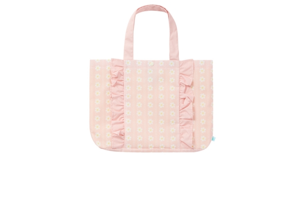 <div style=" font-size:10px; font-weight:bold;"> D by DADWAY レッスンバッグ/フラワーレース/シェルピンク </div>  <div style=" font-size:10px;"> 内側に大きめな仕切りとポケットがあるので、荷物を整理して使え、フックにかけられるループ付き、お名前タグ付きのバッグです。 </div>