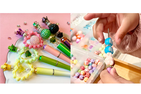 <div style=" font-size:10px; font-weight:bold;">＊770MADE＊(ななおめいど)<br>里庄町からやって来ました！レジン雑貨販売とカスタム系ワークショップをしています！<br>つるつるピカピカのレジンと<br>色とりどりのドライフラワーや星の砂等を使った小物を作っています。<br>また、ワークショップでは、大小様々な形や色のビーズを選んで<br>ボールペンやキーホルダー、ブレスレット、くしなどを作ることが出来ます。</div>