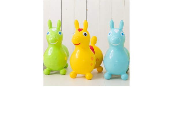 <div style=" font-size:10px; font-weight:bold;"> 乗用ロディ(ベーシックカラー)  </div>  <div style=" font-size:10px;"> Rodyは遊ぶだけで運動能力やバランス感覚、体幹を育てるバランスボール。イタリア生まれの可愛いデザインでインテリアにも人気。※カラーはランダムになります。 </div>