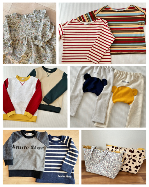 <div style=" font-size:10px; font-weight:bold;"> smile☆star </div>  <div style=" font-size:10px;">  ハンドメイドの男の子・女の子のこども服、マザーズバッグ <br> </div>