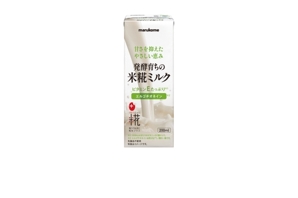 <div style=" font-size:10px; font-weight:bold;"> 米糀ミルク </div>  <div style=" font-size:10px;"> 発酵技術で生まれた植物性ミルクです。アレルゲンフリー※で乳糖不耐の方にもおすすめです。(※特定原材料28品目等) </div>