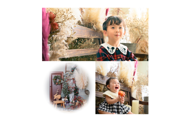 <div style=" font-size:10px; font-weight:bold;">「クリスマス特別企画撮影会」 </div>  <div style=" font-size:10px;">クリスマス限定舞台でプロカメラマンによる撮影会を無料開催いたします。個別相談を申し込まれたお客様限定で、さらにフレーム付き写真もプレゼント！</div>